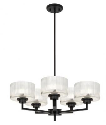 MORENO 5 LIGHT BLACK PENDANT